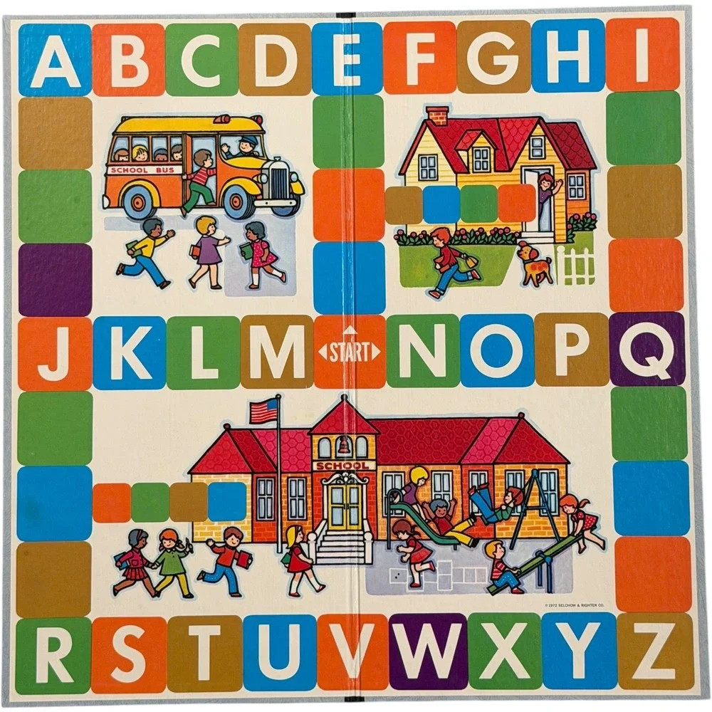 Scrabble Alphabet Game Selchow & Righter No 15 Vintage 1972 Board Game Complete‎